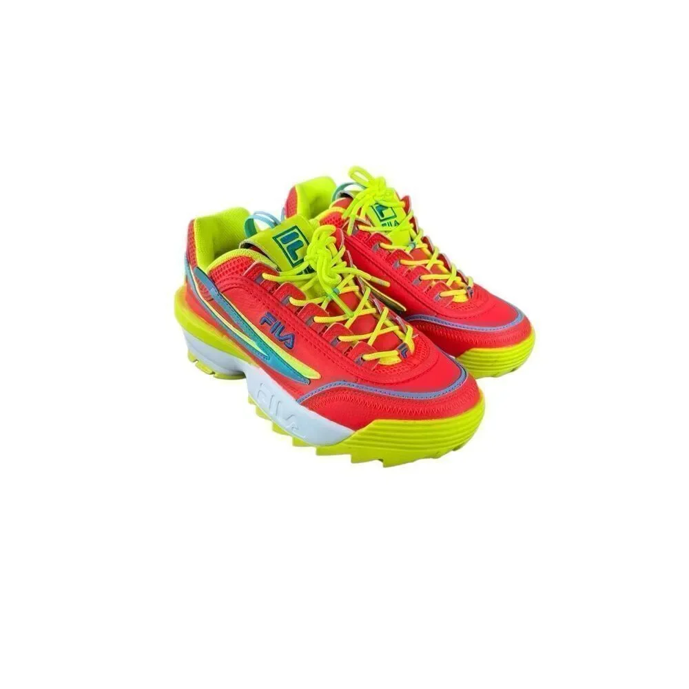 Fila Womens Multicolor Disruptor 2 EXP Mixed Media Sneaker Shoes Size 9.5